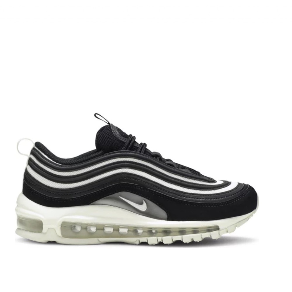 Nike Womens Air Max 97 Black Platinum sneakers size 8